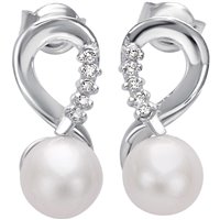 Orecchini Bliss Donna Perle Akoya in Oro bianco Perla 0.05 Ct 20070919 - 20070919